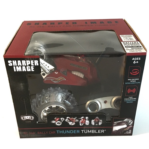 sharper image rc 360 rally car thunder tumbler